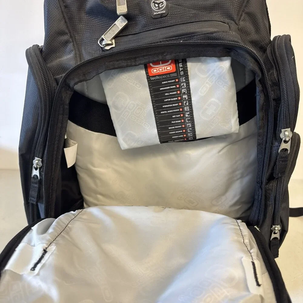 OGIO Metro Computer Laptop Backpack, Black Dot Fit‎ Embroidery